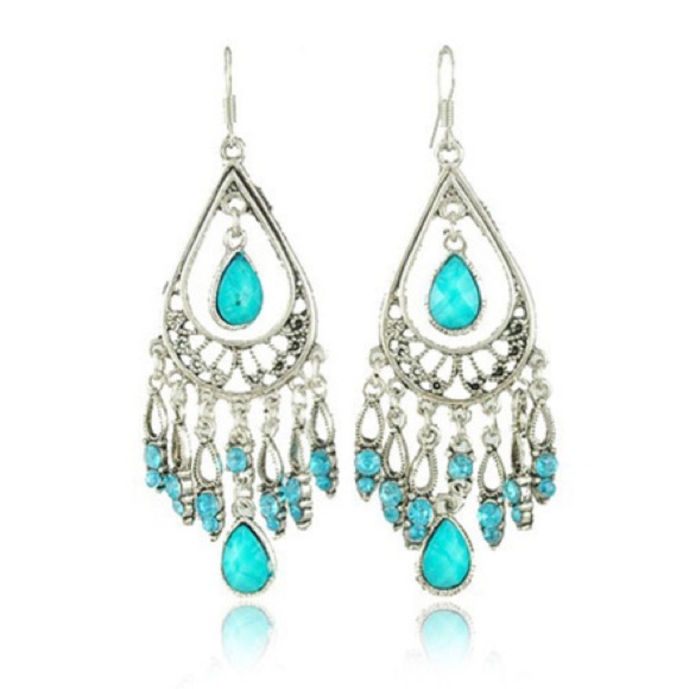Vintage‎ Style Water Drop Tassel Earrings